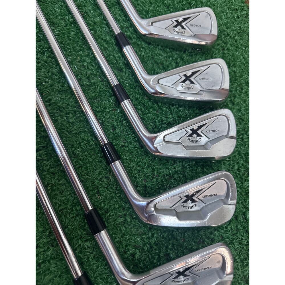 Callaway X Forged Iron Set 8 pcs 3-PW Steel Shaft R Flex RH - Picture 10 of 13